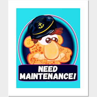 Captain needs maintenance - Fatique - Tired PARTNER Posters and Art